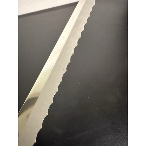 Ekco Vanadium Blue Dutch Tulip Knife Hollow Ground Bread Carving 14” VTG - Picture 6 of 6